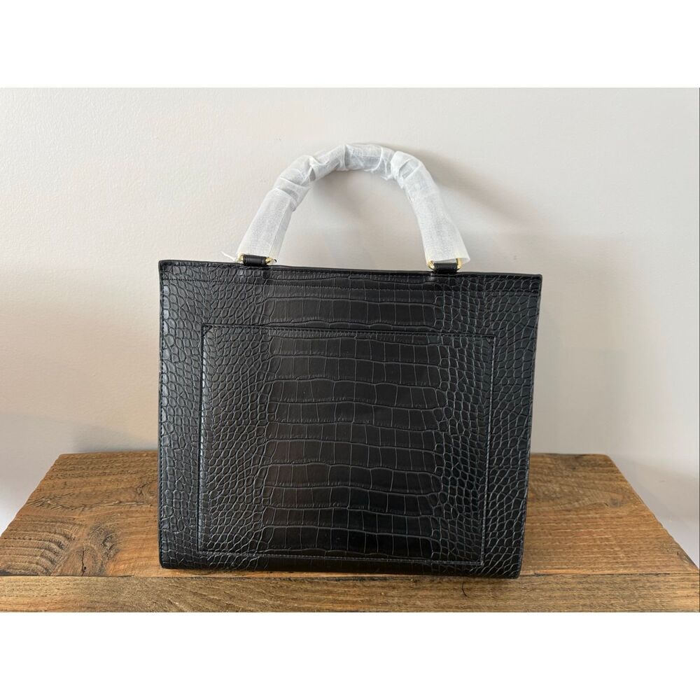 MODERN PICNIC The Large Luncher - Black Croc - NWT Fashionable Lunch Bag - Picture 2 of 12